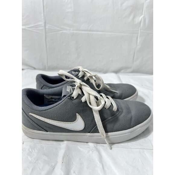 Nike SB Check Solar Canvas Gray Athletic Skate Shoes Womens Size 7 - Picture 10 of 11